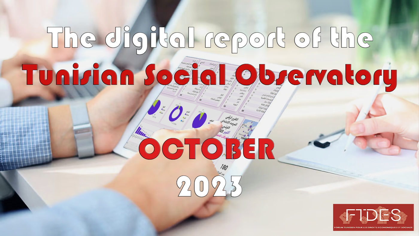 Le rapport numérique de l’Observateur Social Tunisien – OCTOBRE 2023