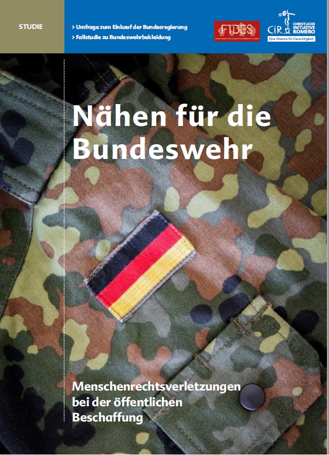 Étude: Couture pour la “Bundeswehr” (Force de défense fédérale d’Allemagne)